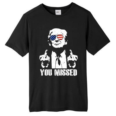 You Missed Finger Trump 2024 Take America Back Pennsylvania Rally Tall Fusion ChromaSoft Performance T-Shirt