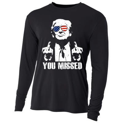 You Missed Finger Trump 2024 Take America Back Pennsylvania Rally Cooling Performance Long Sleeve Crew