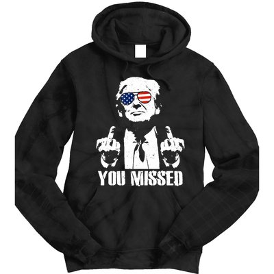 You Missed Finger Trump 2024 Take America Back Pennsylvania Rally Tie Dye Hoodie