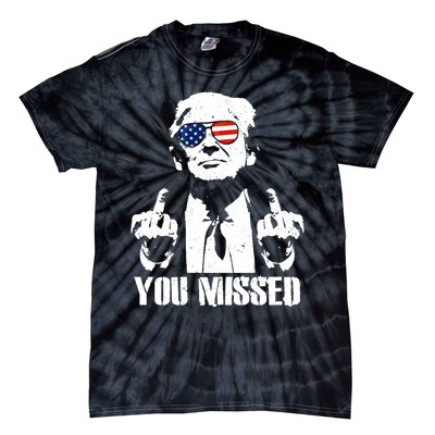 You Missed Finger Trump 2024 Take America Back Pennsylvania Rally Tie-Dye T-Shirt