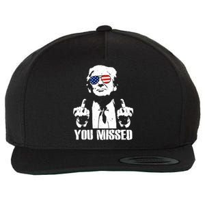 You Missed Finger Trump 2024 Take America Back Pennsylvania Rally Wool Snapback Cap