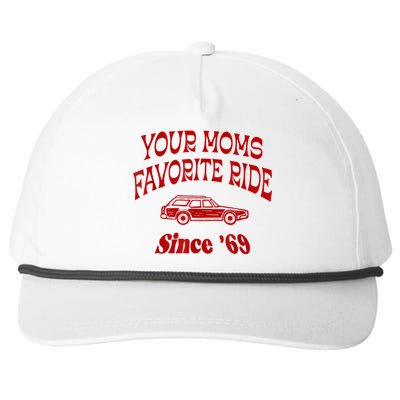 Your Moms Favorite Ride Since '69 Snapback Five-Panel Rope Hat