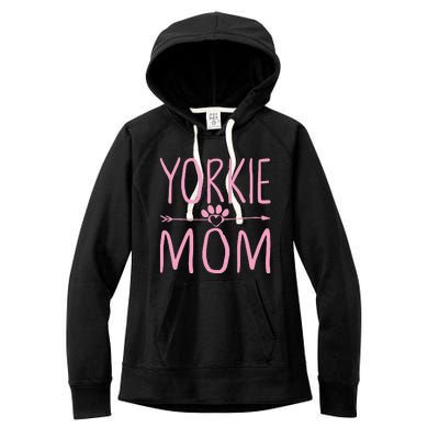 Yorkie Mom Funny Dog Lover Mama Mothers Day Gift Women's Fleece Hoodie