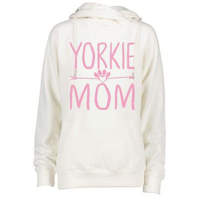 Yorkie Mom Funny Dog Lover Mama Mothers Day Gift Womens Funnel Neck Pullover Hood