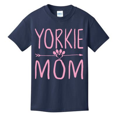 Yorkie Mom Funny Dog Lover Mama Mothers Day Gift Kids T-Shirt