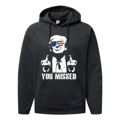 You Missed Finger Trump 2024 Take America Back Pennsylvania Rally Performance Fleece Hoodie