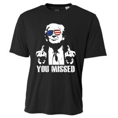 You Missed Finger Trump 2024 Take America Back Pennsylvania Rally Cooling Performance Crew T-Shirt