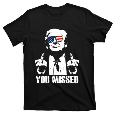 You Missed Finger Trump 2024 Take America Back Pennsylvania Rally T-Shirt