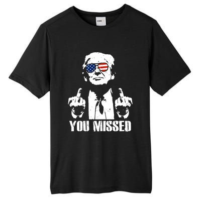 You Missed Finger Trump 2024 Take America Back Pennsylvania Rally Tall Fusion ChromaSoft Performance T-Shirt