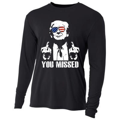 You Missed Finger Trump 2024 Take America Back Pennsylvania Rally Cooling Performance Long Sleeve Crew