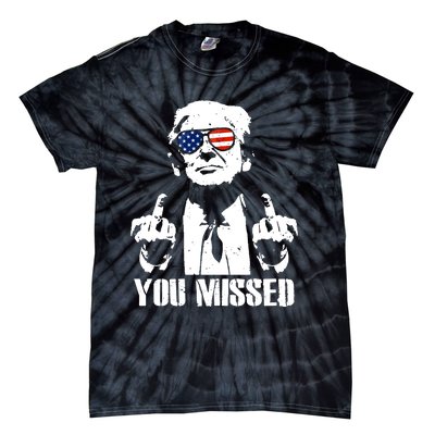 You Missed Finger Trump 2024 Take America Back Pennsylvania Rally Tie-Dye T-Shirt