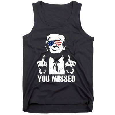 You Missed Finger Trump 2024 Take America Back Pennsylvania Rally Tank Top