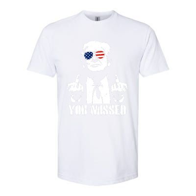 You Missed Finger Trump 2024 Take America Back Pennsylvania Rally Softstyle CVC T-Shirt