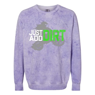 Motocross Funny Gift  Dirt Bike Dirtbike Gift Colorblast Crewneck Sweatshirt