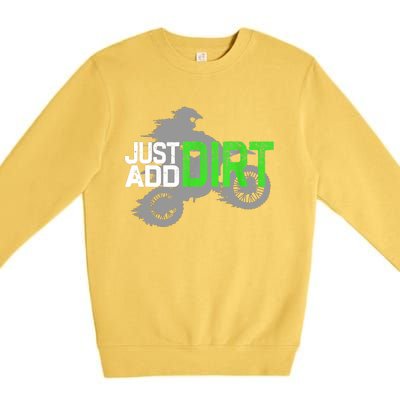 Motocross Funny Gift  Dirt Bike Dirtbike Gift Premium Crewneck Sweatshirt