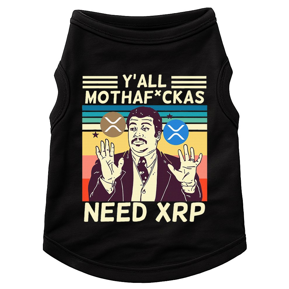 YAll Motha Fuckas Need Xrp Funny Crypto Currency Doggie Tank