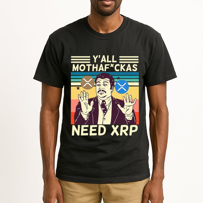 YAll Motha Fuckas Need Xrp Funny Crypto Currency Tall T-Shirt