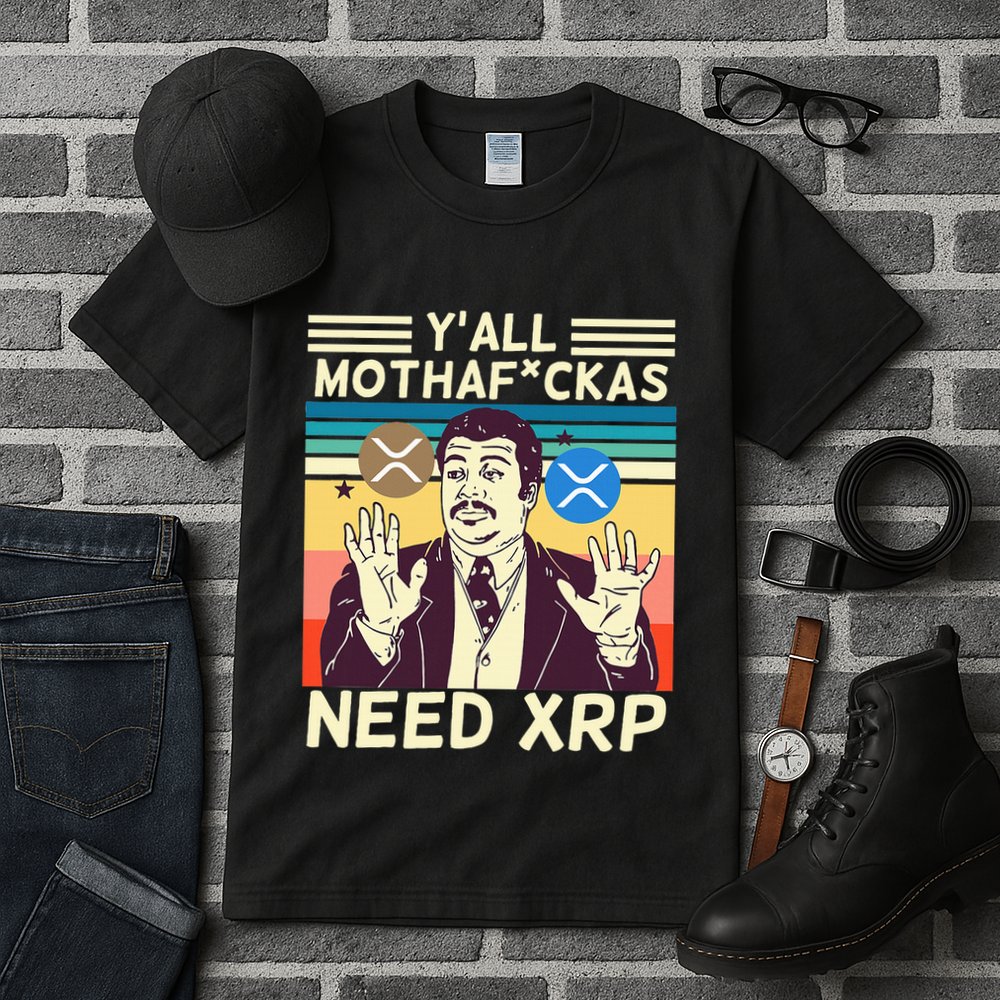 YAll Motha Fuckas Need Xrp Funny Crypto Currency Tall T-Shirt
