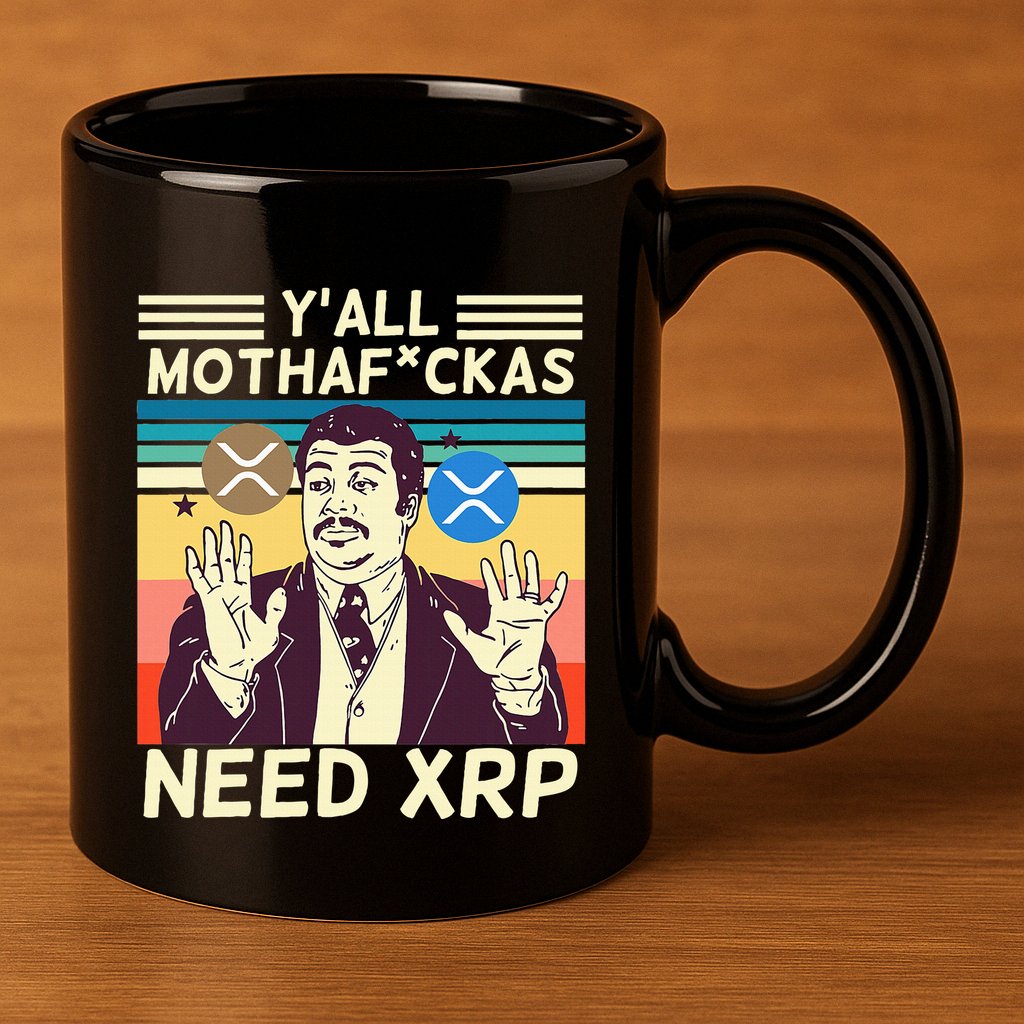 YAll Motha Fuckas Need Xrp Funny Crypto Currency 11oz C Handle Ceramic Mug
