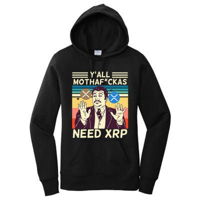 YAll Motha Fuckas Need Xrp Funny Crypto Currency Women's Pullover Hoodie