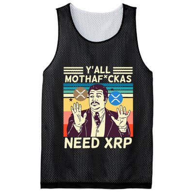 YAll Motha Fuckas Need Xrp Funny Crypto Currency Mesh Reversible Basketball Jersey Tank