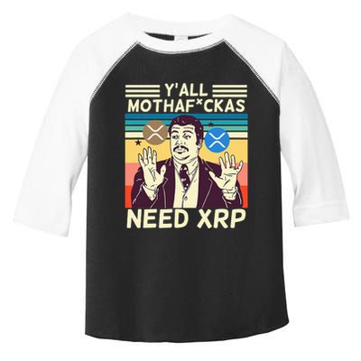YAll Motha Fuckas Need Xrp Funny Crypto Currency Toddler Fine Jersey T-Shirt