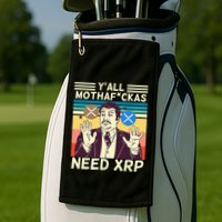 YAll Motha Fuckas Need Xrp Funny Crypto Currency Golf Towel