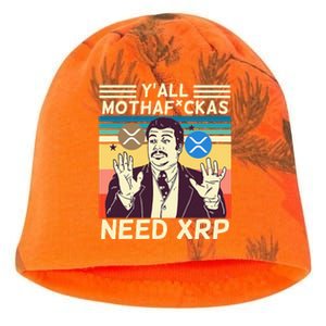 YAll Motha Fuckas Need Xrp Funny Crypto Currency Kati - Camo Knit Beanie