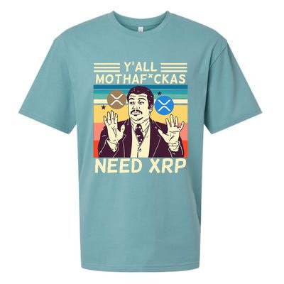 YAll Motha Fuckas Need Xrp Funny Crypto Currency Sueded Cloud Jersey T-Shirt