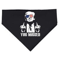 You Missed Finger Trump 2024 Take America Back Pennsylvania Rally USA-Made Doggie Bandana