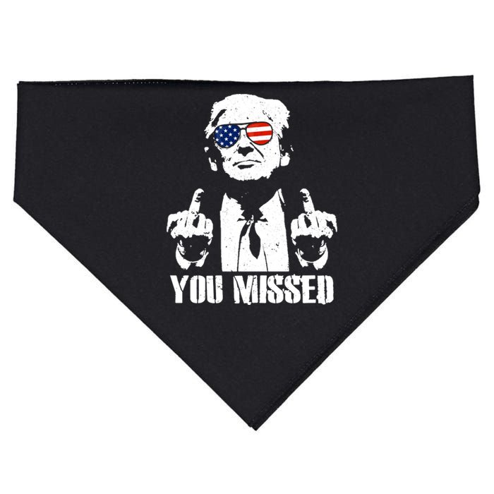 You Missed Finger Trump 2024 Take America Back Pennsylvania Rally USA-Made Doggie Bandana