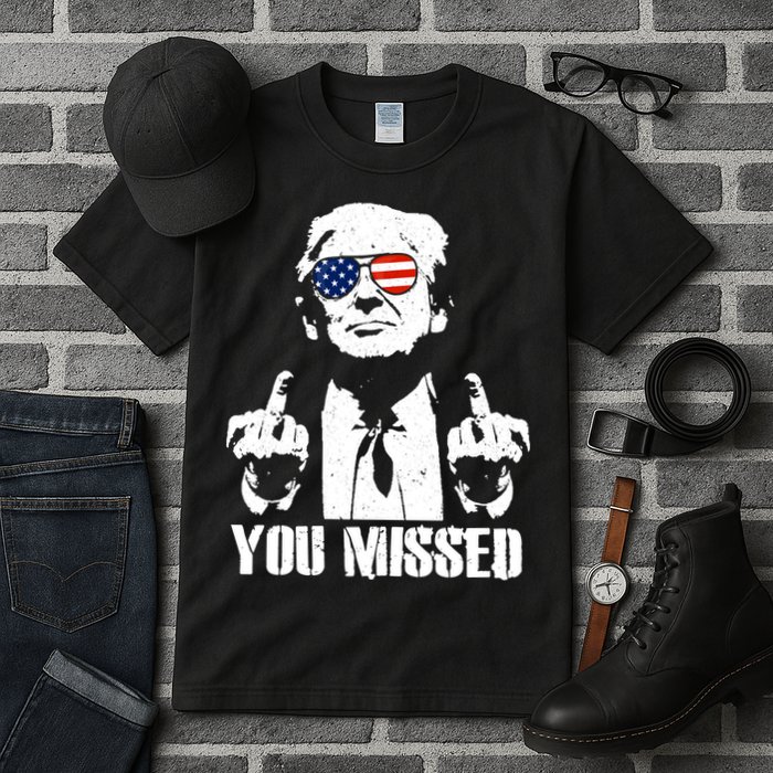 You Missed Finger Trump 2024 Take America Back Pennsylvania Rally Tall T-Shirt