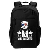 You Missed Finger Trump 2024 Take America Back Pennsylvania Rally Daily Commute Backpack