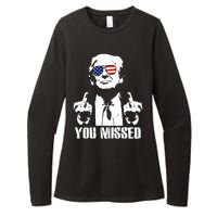 You Missed Finger Trump 2024 Take America Back Pennsylvania Rally Womens CVC Long Sleeve Shirt