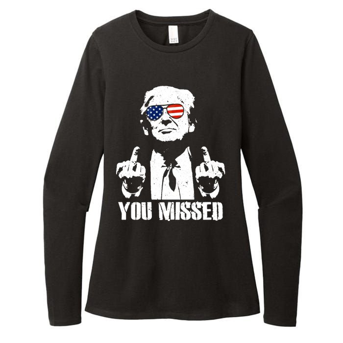 You Missed Finger Trump 2024 Take America Back Pennsylvania Rally Womens CVC Long Sleeve Shirt