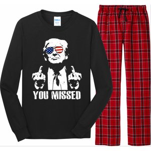 You Missed Finger Trump 2024 Take America Back Pennsylvania Rally Long Sleeve Pajama Set