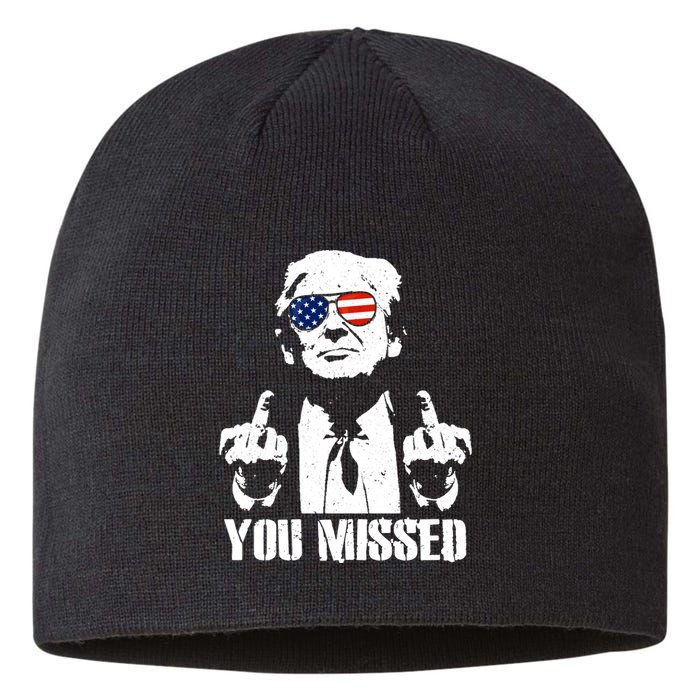 You Missed Finger Trump 2024 Take America Back Pennsylvania Rally Sustainable Beanie