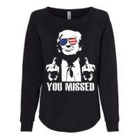 You Missed Finger Trump 2024 Take America Back Pennsylvania Rally Womens California Wash Sweatshirt