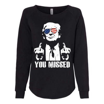 You Missed Finger Trump 2024 Take America Back Pennsylvania Rally Womens California Wash Sweatshirt