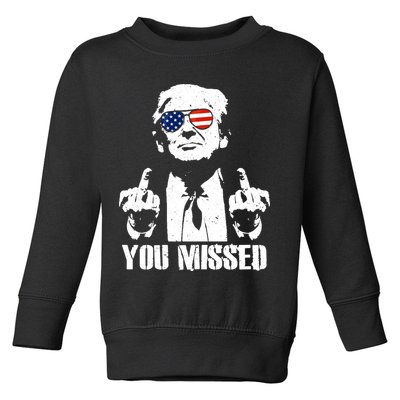 You Missed Finger Trump 2024 Take America Back Pennsylvania Rally Toddler Sweatshirt