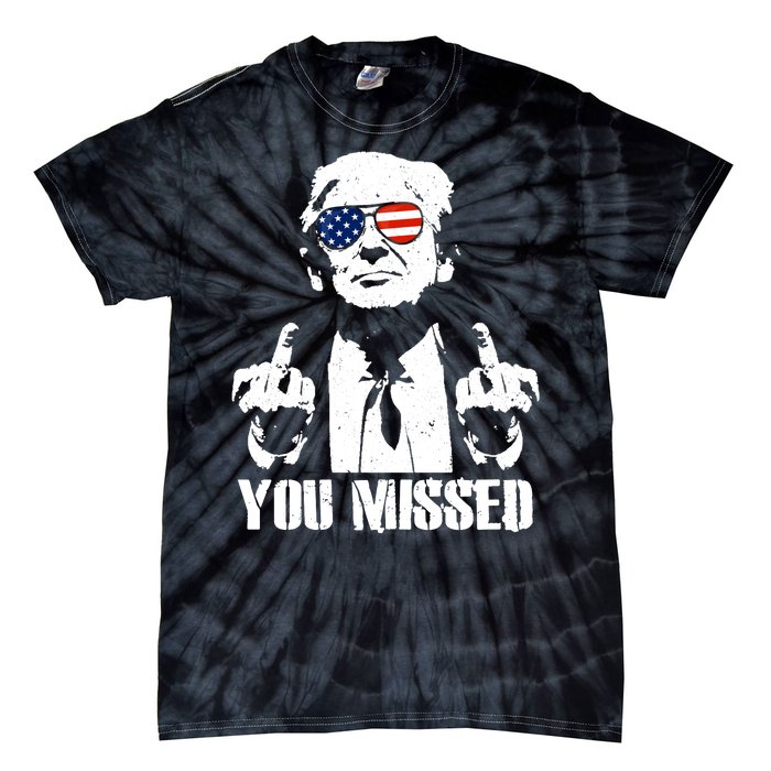 You Missed Finger Trump 2024 Take America Back Pennsylvania Rally Tie-Dye T-Shirt