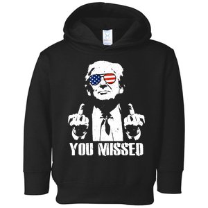 You Missed Finger Trump 2024 Take America Back Pennsylvania Rally Toddler Hoodie