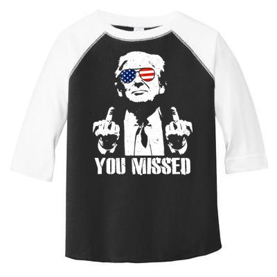 You Missed Finger Trump 2024 Take America Back Pennsylvania Rally Toddler Fine Jersey T-Shirt