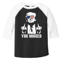 You Missed Finger Trump 2024 Take America Back Pennsylvania Rally Toddler Fine Jersey T-Shirt