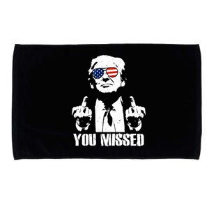 You Missed Finger Trump 2024 Take America Back Pennsylvania Rally Microfiber Hand Towel