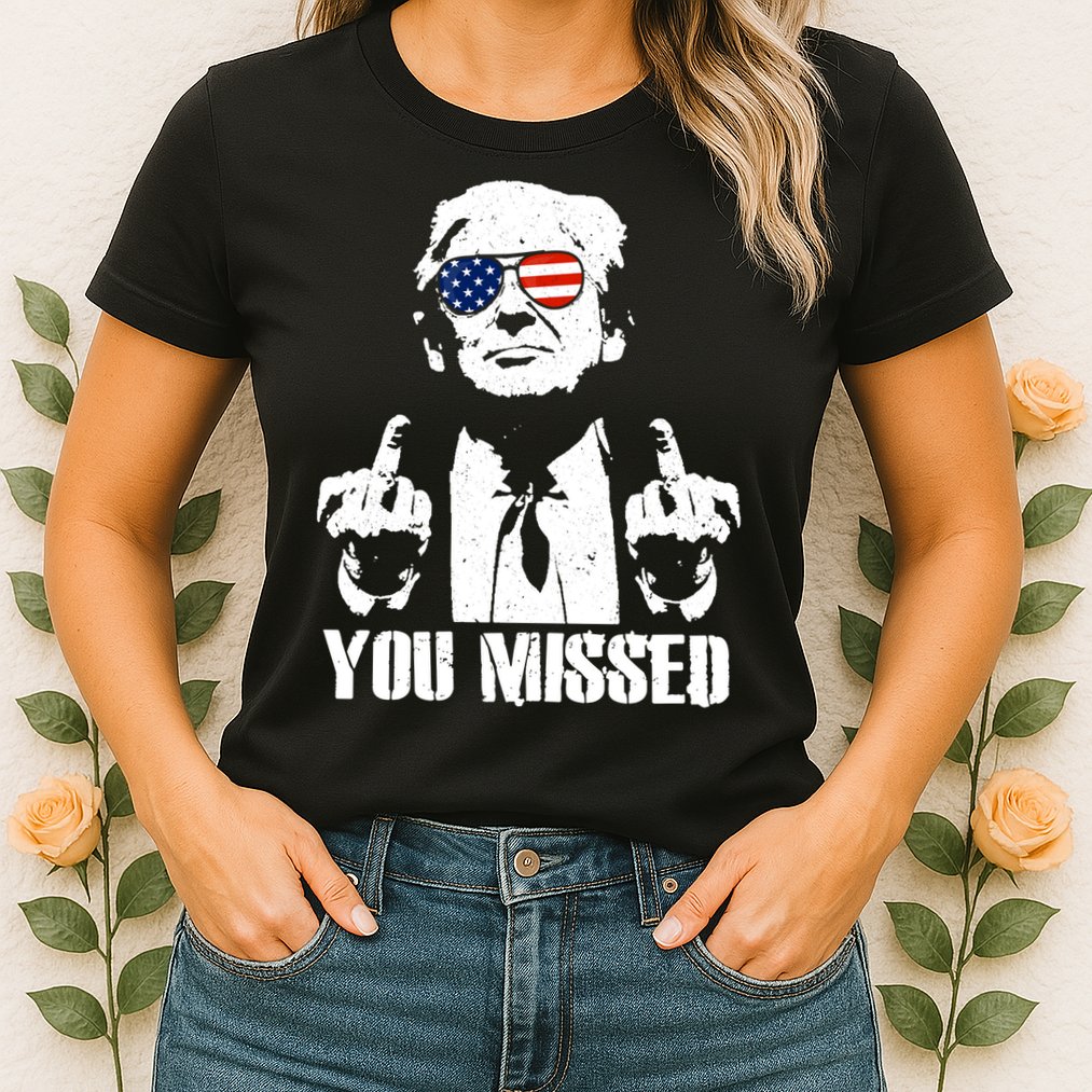 You Missed Finger Trump 2024 Take America Back Pennsylvania Rally Womens T-Shirt