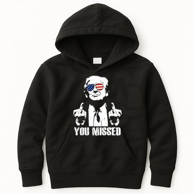 You Missed Finger Trump 2024 Take America Back Pennsylvania Rally Kids Hoodie