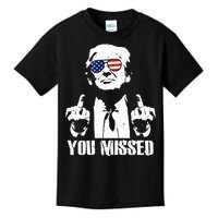 You Missed Finger Trump 2024 Take America Back Pennsylvania Rally Kids T-Shirt