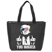 You Missed Finger Trump 2024 Take America Back Pennsylvania Rally Zip Tote Bag