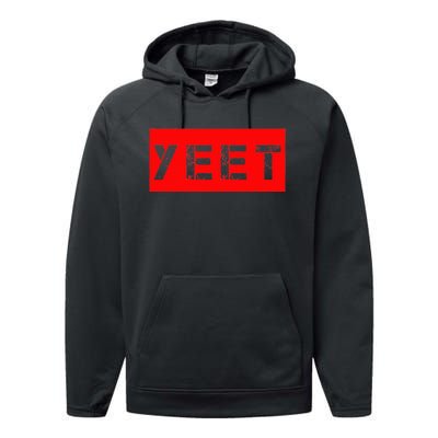 Yeet Meme Funny Gamer Millenial Slogan Ns Performance Fleece Hoodie